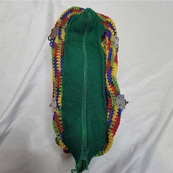 VINTAGE eco friendly can tab soda pop top crochet handbag purse - Picture 4 of 9